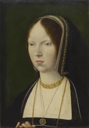 Uma mulher, tradicionalmente identificada como Isabela la Católica de Castela, c.1492-97